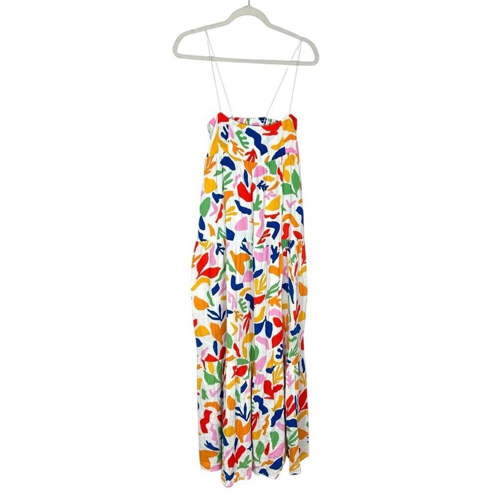 Show Me Your Mumu Long Weekend Maxi Dress Gauze Small Pattern Floral Tiered SMYM - Picture 3 of 16